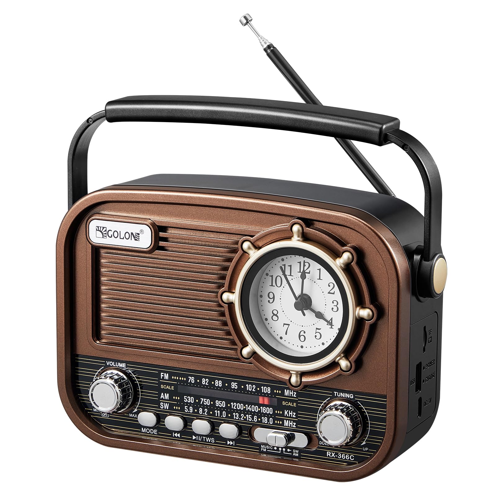 Amazon.co.jp: Gelielim 携帯ラジオ Radio FM/AM/SW 短波 bluetooth